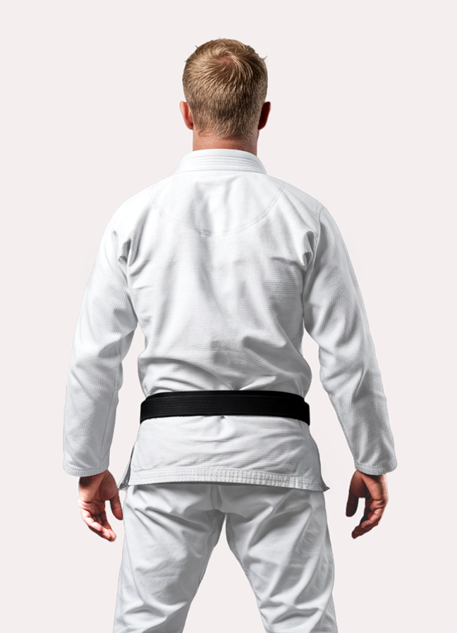 BJJ Fanatics White Plain Gi 380 gsm