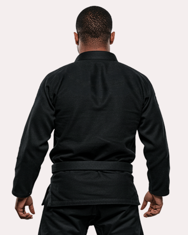 BJJ Fanatics Black Plain Gi 380 gsm