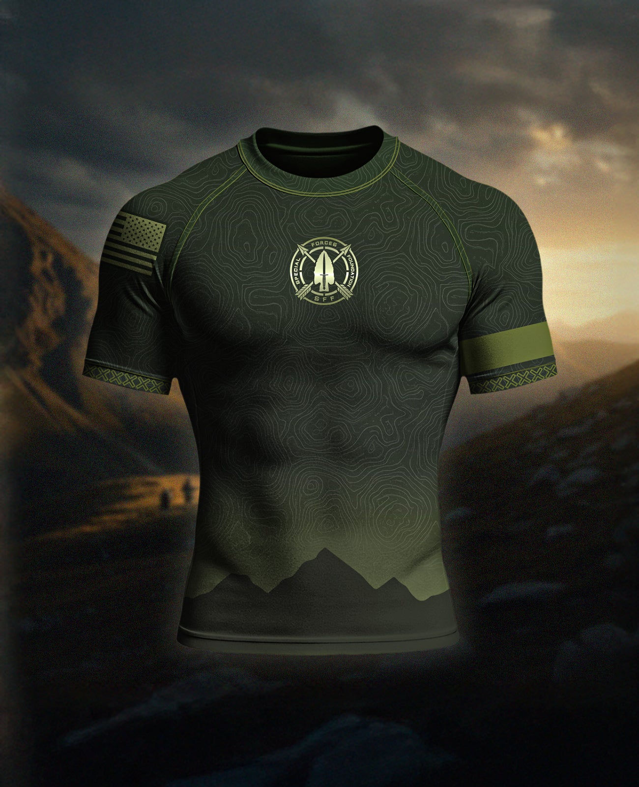 Special Forces Foundation × BJJ Fanatics Collab Rashguard ($5 from each rashguard sold goes directly to the Special Forces Foundation)