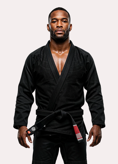 BJJ Fanatics Black Plain Gi 380 gsm