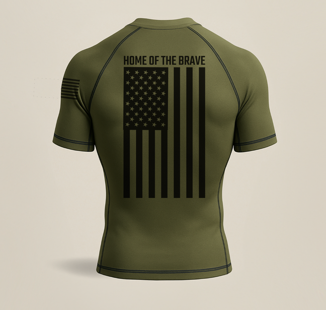 BJJ Fanatics Home Of The Brave Rashguard