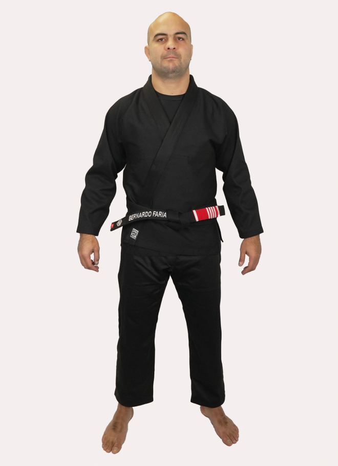 BJJ Fanatics Black Plain Gi 380 gsm