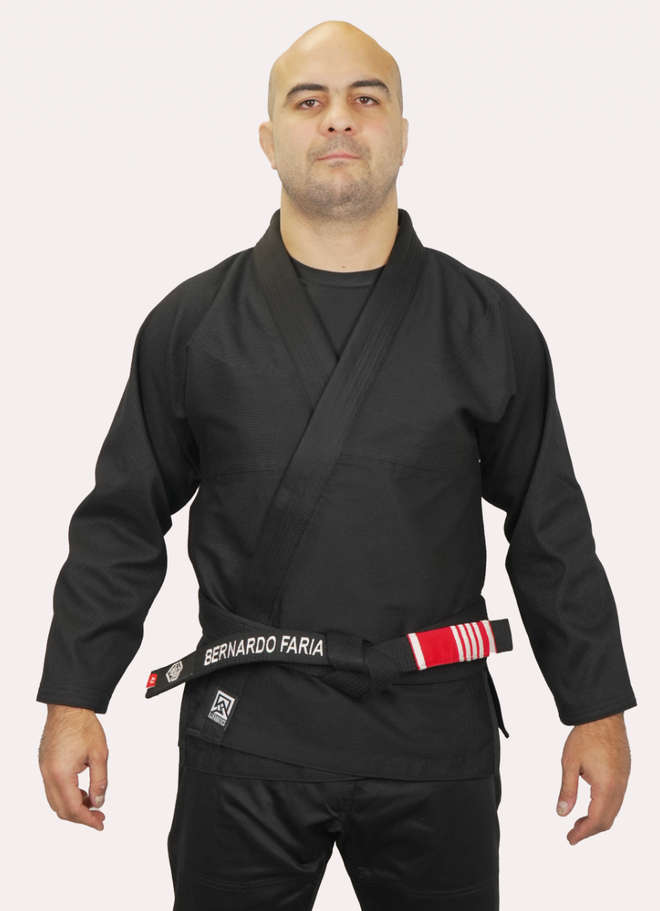 BJJ Fanatics Black Plain Gi 380 gsm