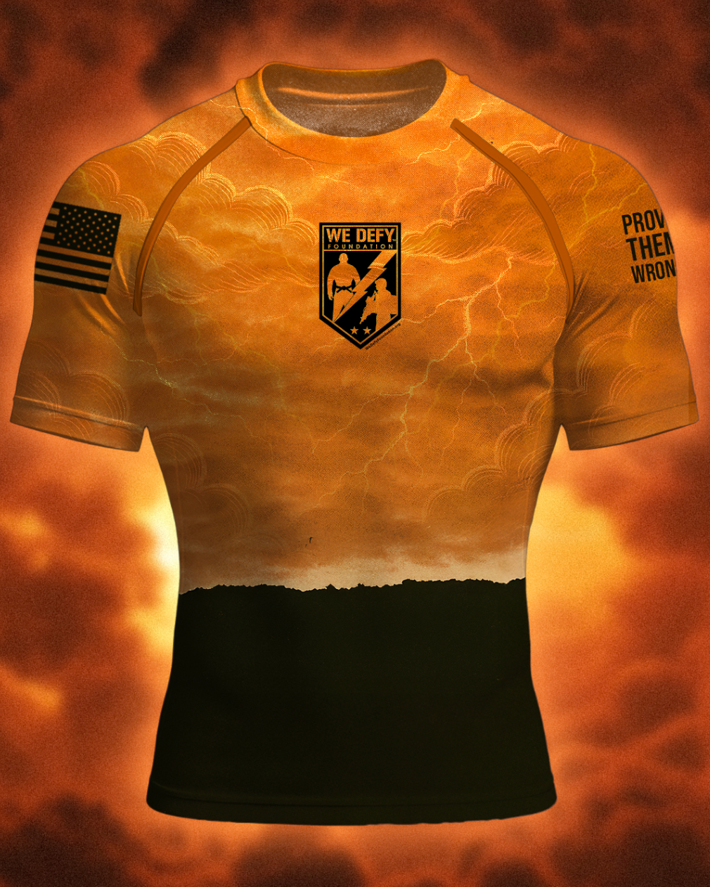 We Defy x BJJ Fanatics Collab Rashguard ($5 from each rashguard sold goes directly to We Defy)