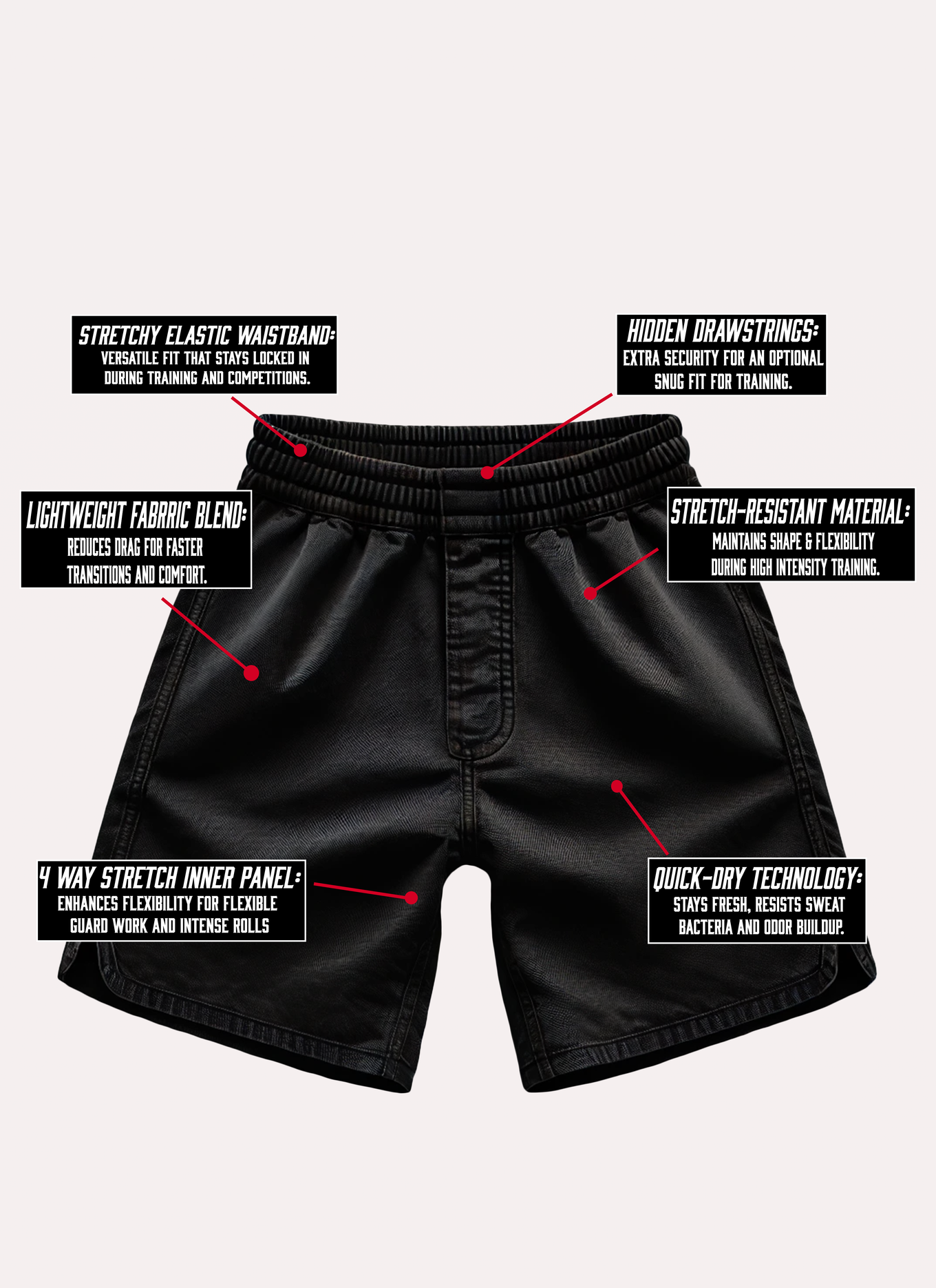 BJJ Fanatics Warrior Shorts