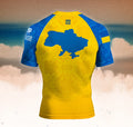 Razom & BJJFanatics Collab – Ukraine Rashguard (A portion of the profits from every rashguard sold will be donated directly to Razom)