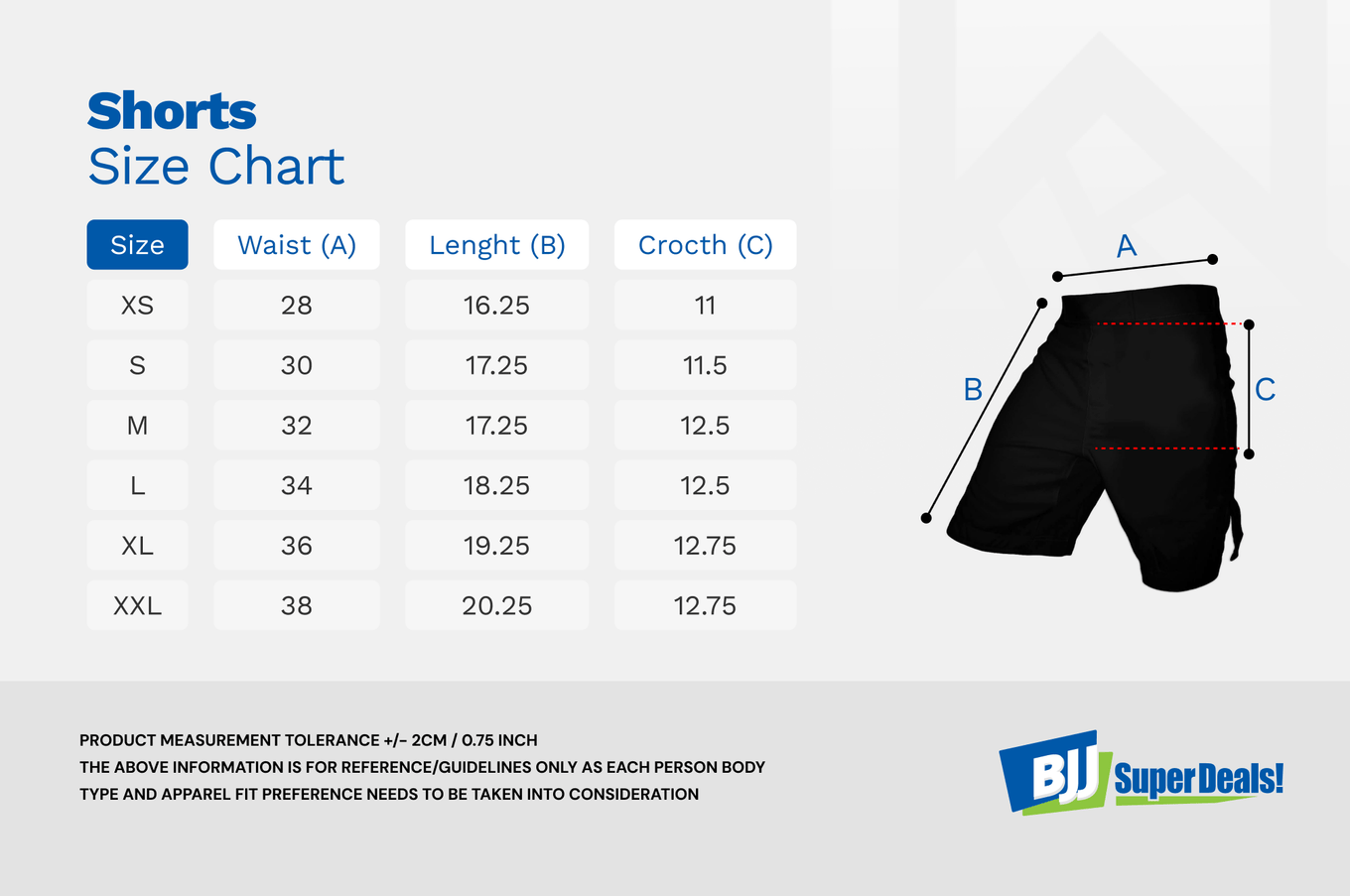 BJJ Fanatics Warrior Shorts