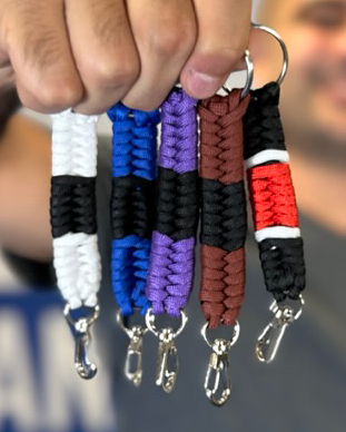 BJJ Colored Key Chains