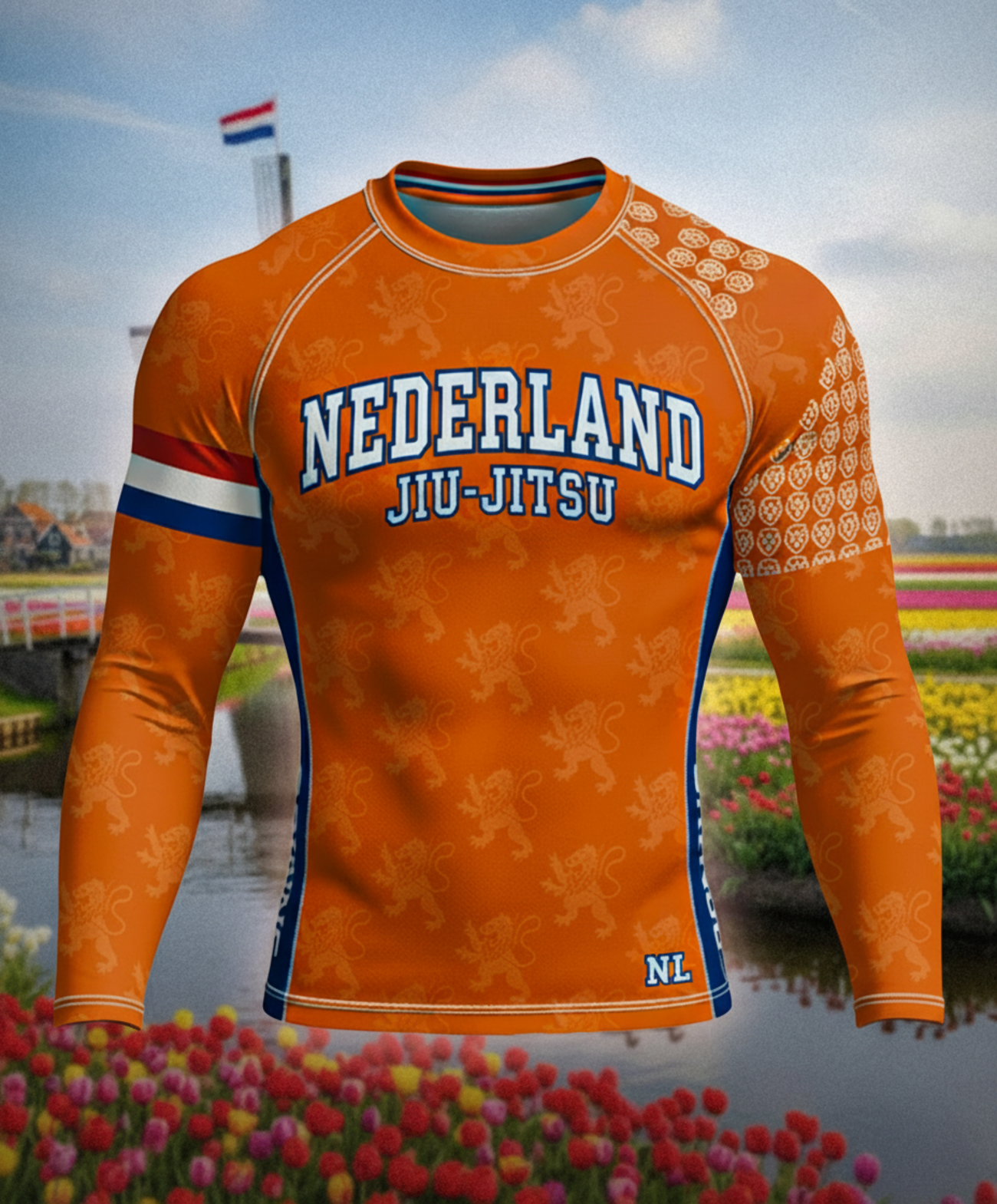 Dutch Oranje Jiu-Jitsu Rashguard