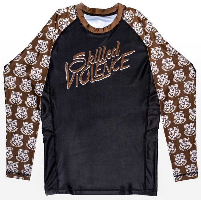 Skilled Violence Brown Rashguard