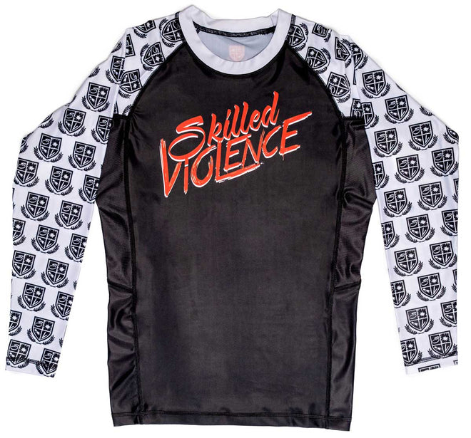 Skilled Violence White Rashguard